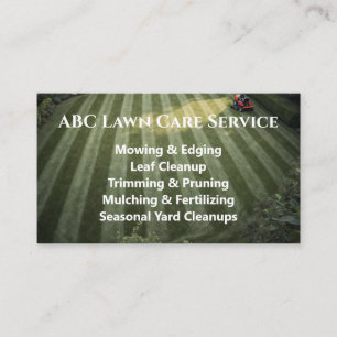 Lawnpro Premium Service Business Card