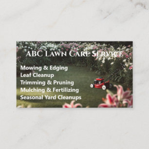 Lawnpro Premium Service Business Card