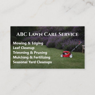 Lawnpro Premium Service Business Card