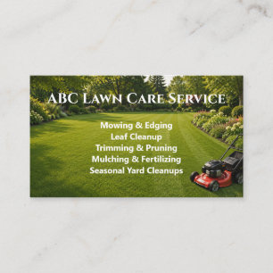 Lawnpro Premium Service Business Card
