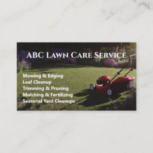 Lawnpro Premium Service Business Card