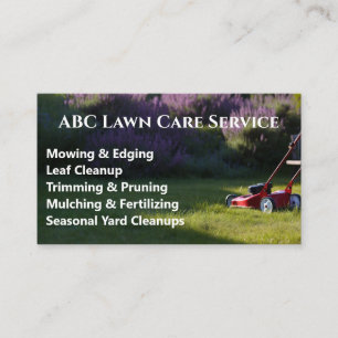 Lawnpro Premium Service Business Card