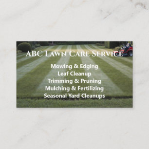 Lawnpro Premium Service Business Card