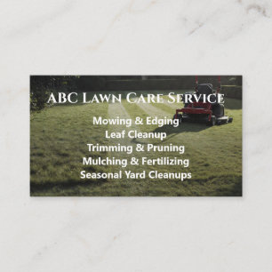 Lawnpro Premium Service Business Card