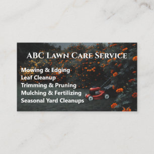 Lawnpro Premium Service Business Card