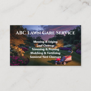 Lawnpro Premium Service Business Card