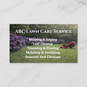 Lawnpro Premium Service Business Card