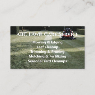 Lawnpro Premium Service Business Card