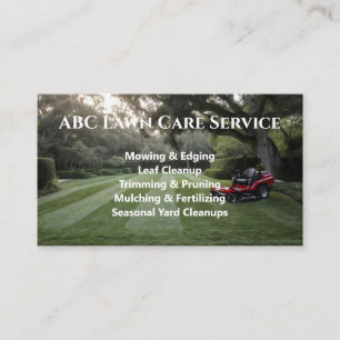 Lawnpro Premium Service Business Card