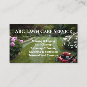 Lawnpro Premium Service Business Card