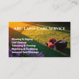 Lawnpro Premium Service Business Card