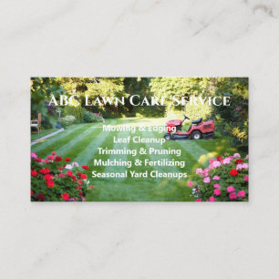 Lawnpro Premium Service Business Card