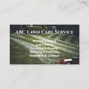Lawnpro Premium Service Business Card