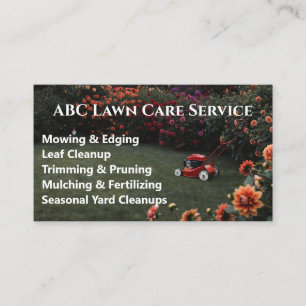Lawnpro Premium Service Business Card
