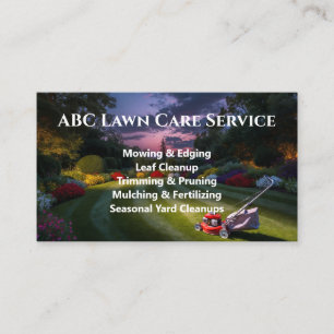 Lawnpro Premium Service Business Card