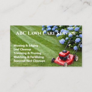 Lawnpro Premium Service Business Card