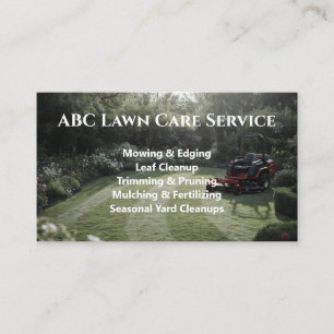 Lawnpro Premium Service Business Card