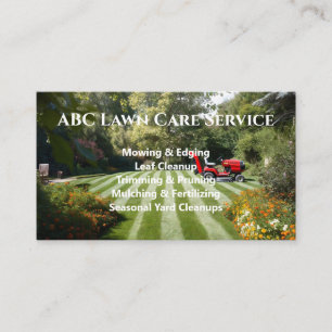 Lawnpro Premium Service Business Card