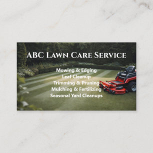 Lawnpro Premium Service Business Card