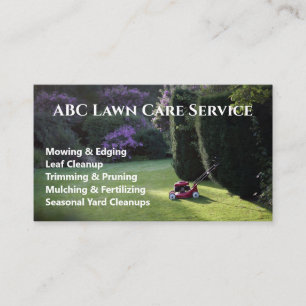 Lawnpro Premium Service Business Card