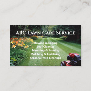 Lawnpro Premium Service Business Card