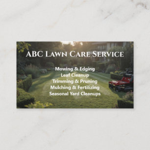 Lawnpro Premium Service Business Card