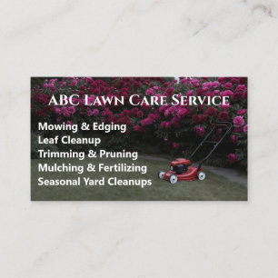 Lawnpro Premium Service Business Card