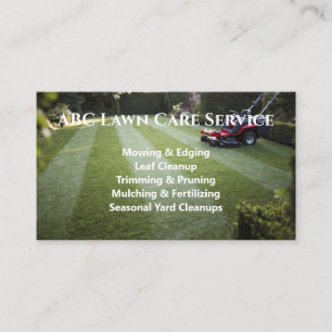 Lawnpro Premium Service Business Card