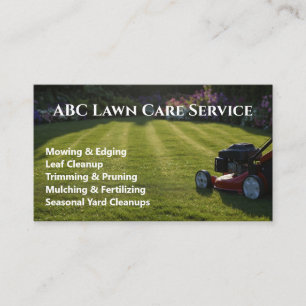 Lawnpro Premium Service Business Card