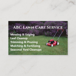 Lawnpro Premium Service Business Card