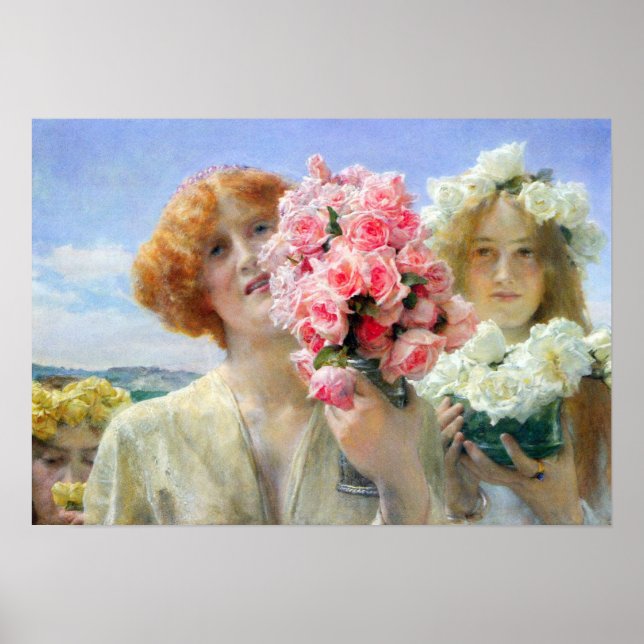 Lawrence Alma-Tadema - A summer offering Poster (Front)