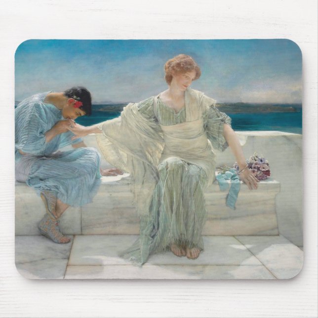 Lawrence Alma-Tadema - Ask Me No More Mouse Pad (Front)