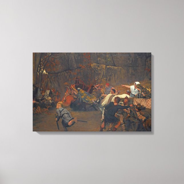 Lawrence Alma-Tadema - Gunthram Bose And His Canvas Print (Front)