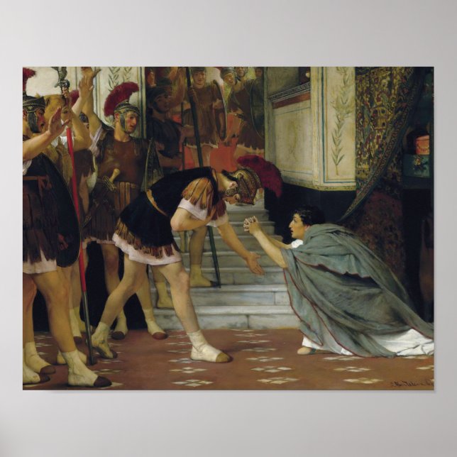 Lawrence Alma-Tadema - Proclaiming Claudius Poster (Front)