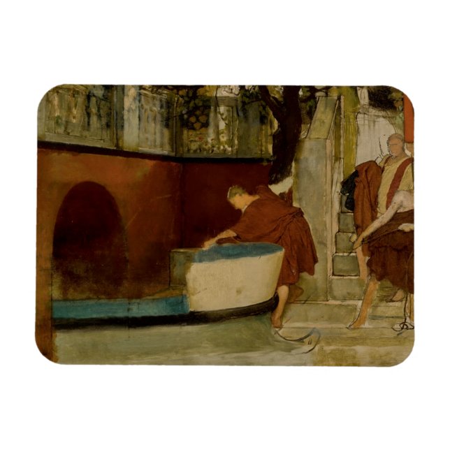 Lawrence Alma-Tadema -The Embarkation On The Barge Magnet (Horizontal)