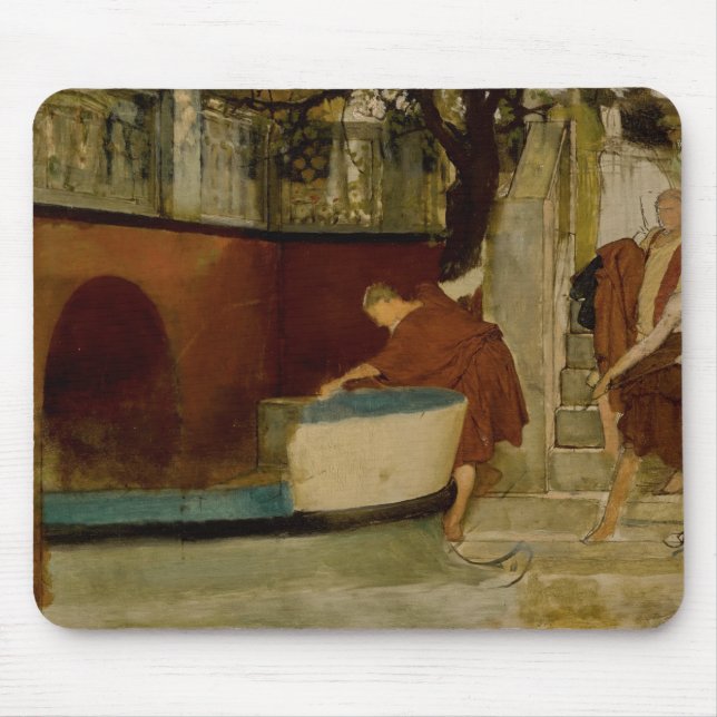 Lawrence Alma-Tadema -The Embarkation On The Barge Mouse Pad (Front)