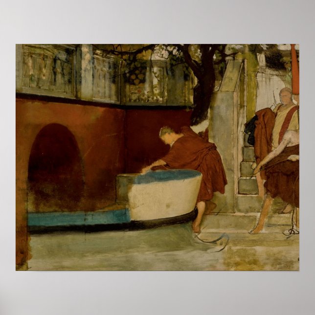 Lawrence Alma-Tadema -The Embarkation On The Barge Poster (Front)