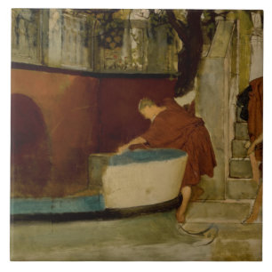 Lawrence Alma-Tadema -The Embarkation On The Barge Tile