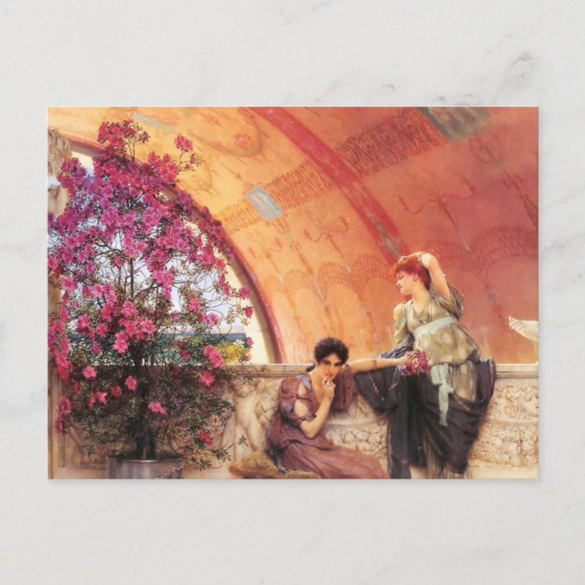 Lawrence Alma Tadema Unconscious Rivals Postcard (Front)