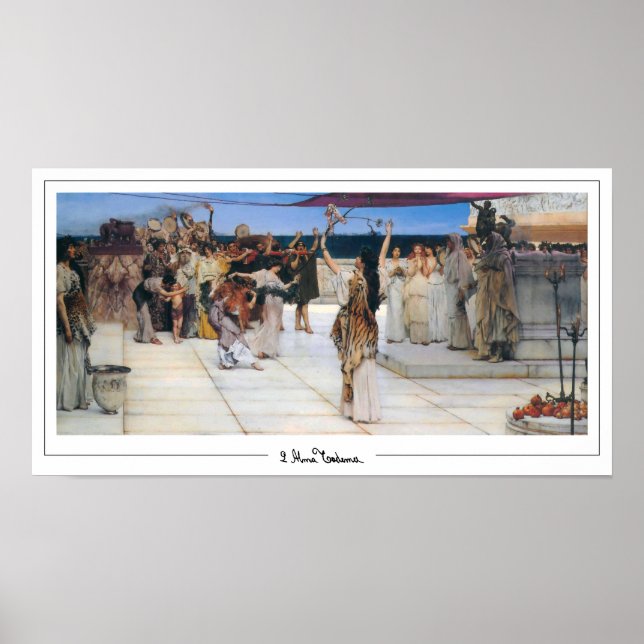 Lawrence Alma-Tadema Zedign Art Poster #137 (Front)