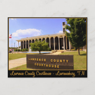 Lawrence County Courthouse - Lawrenceburg, TN Postcard