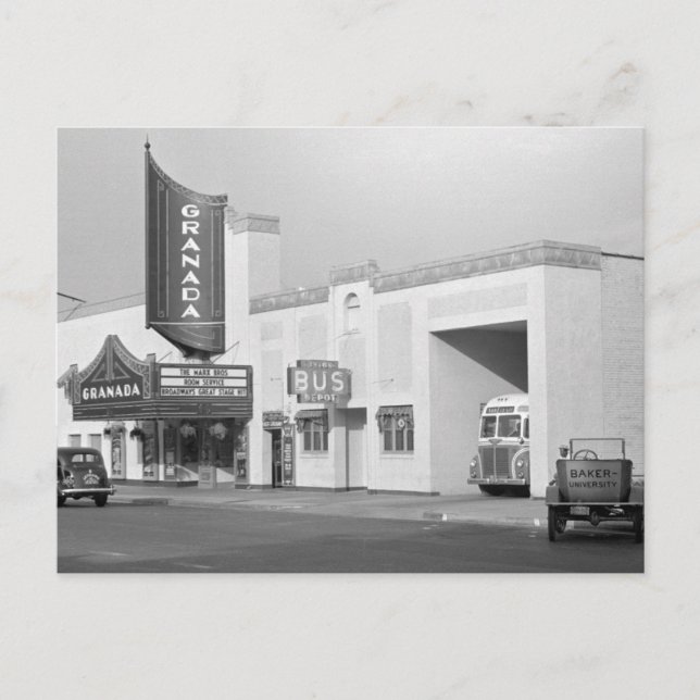 Lawrence, Kansas, 1938 Postcard (Front)