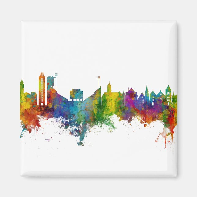 Lawrence Kansas Skyline Magnet (Front)
