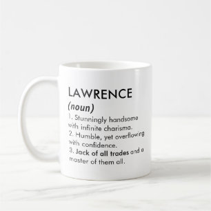 Lawrence name, Editable name, Custom name Coffee Mug