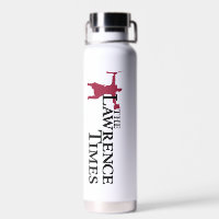 Lawrence Times water bottle