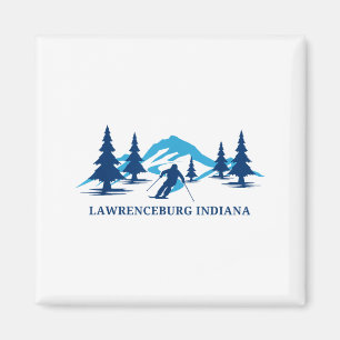 Lawrenceburg indiana ski resort skiing skier  magnet