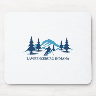 Lawrenceburg Indiana Ski Resort Skiing Skier Mouse Pad