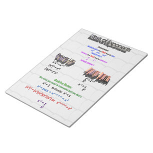 Laws of Exponents Notepad