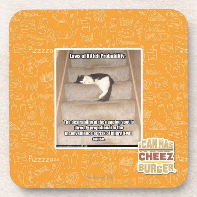 Laws of Kitteh Probability Coaster (Front)
