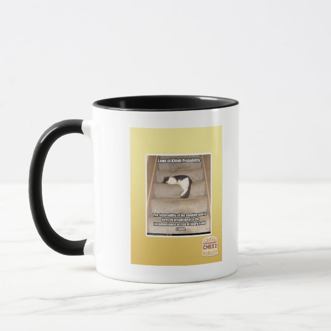 Laws of Kitteh Probability Mug (Left)